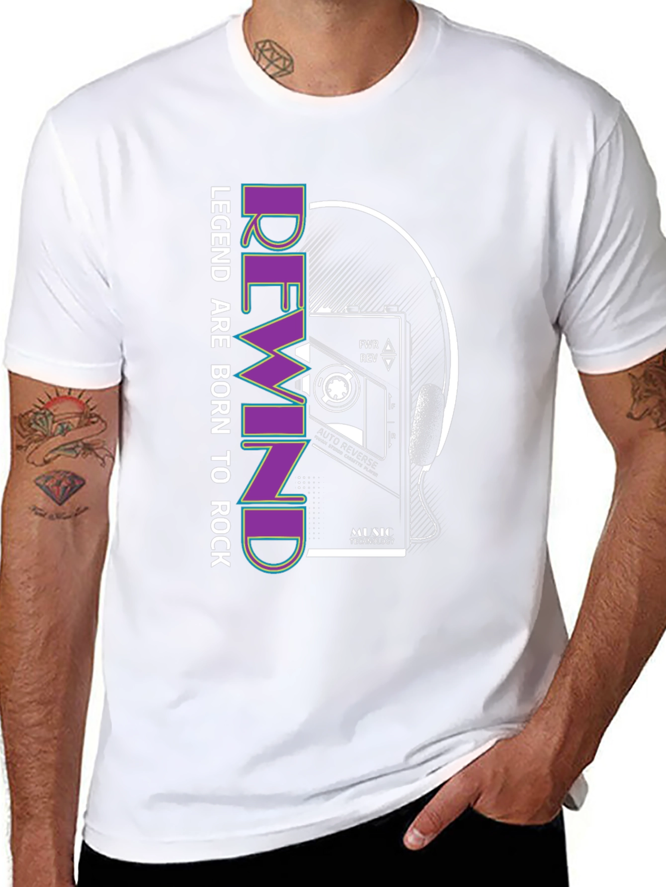 Legend Born to Rock Retro Graphic Tee