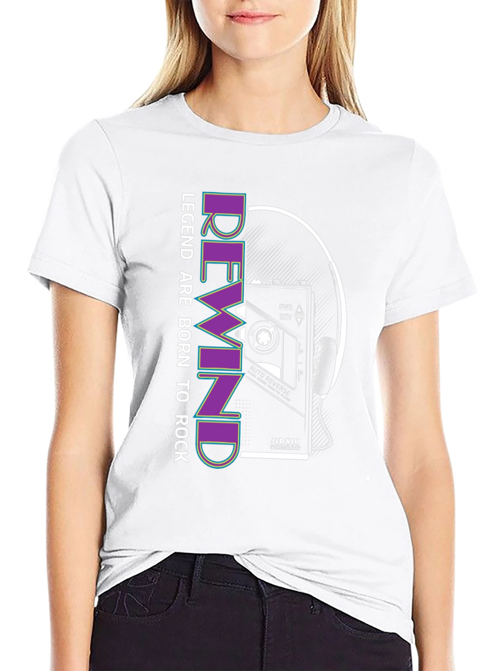 Legend Born to Rock Retro Graphic Tee
