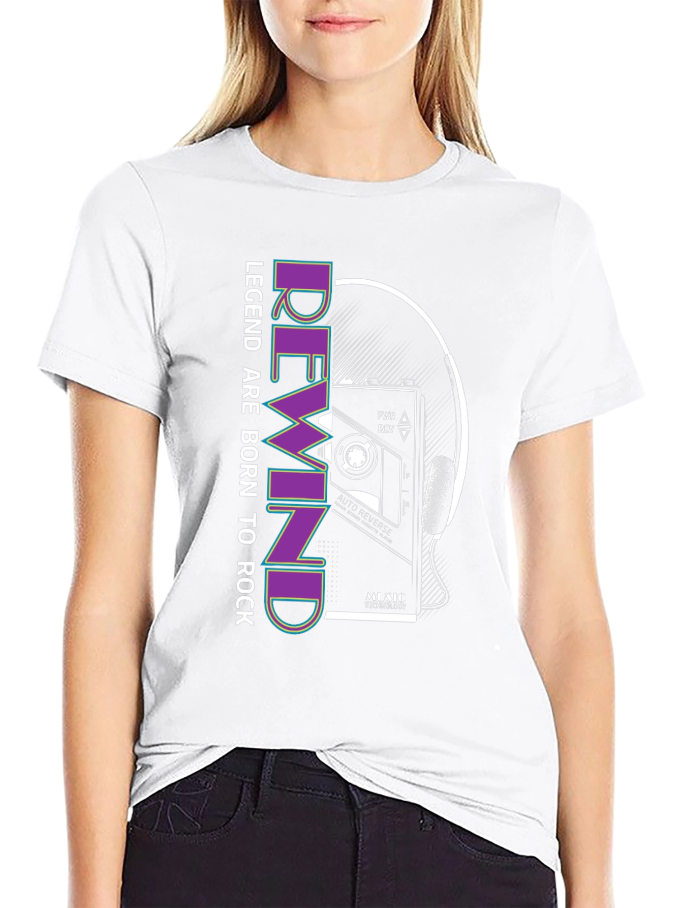 Legend Born to Rock Retro Graphic Tee