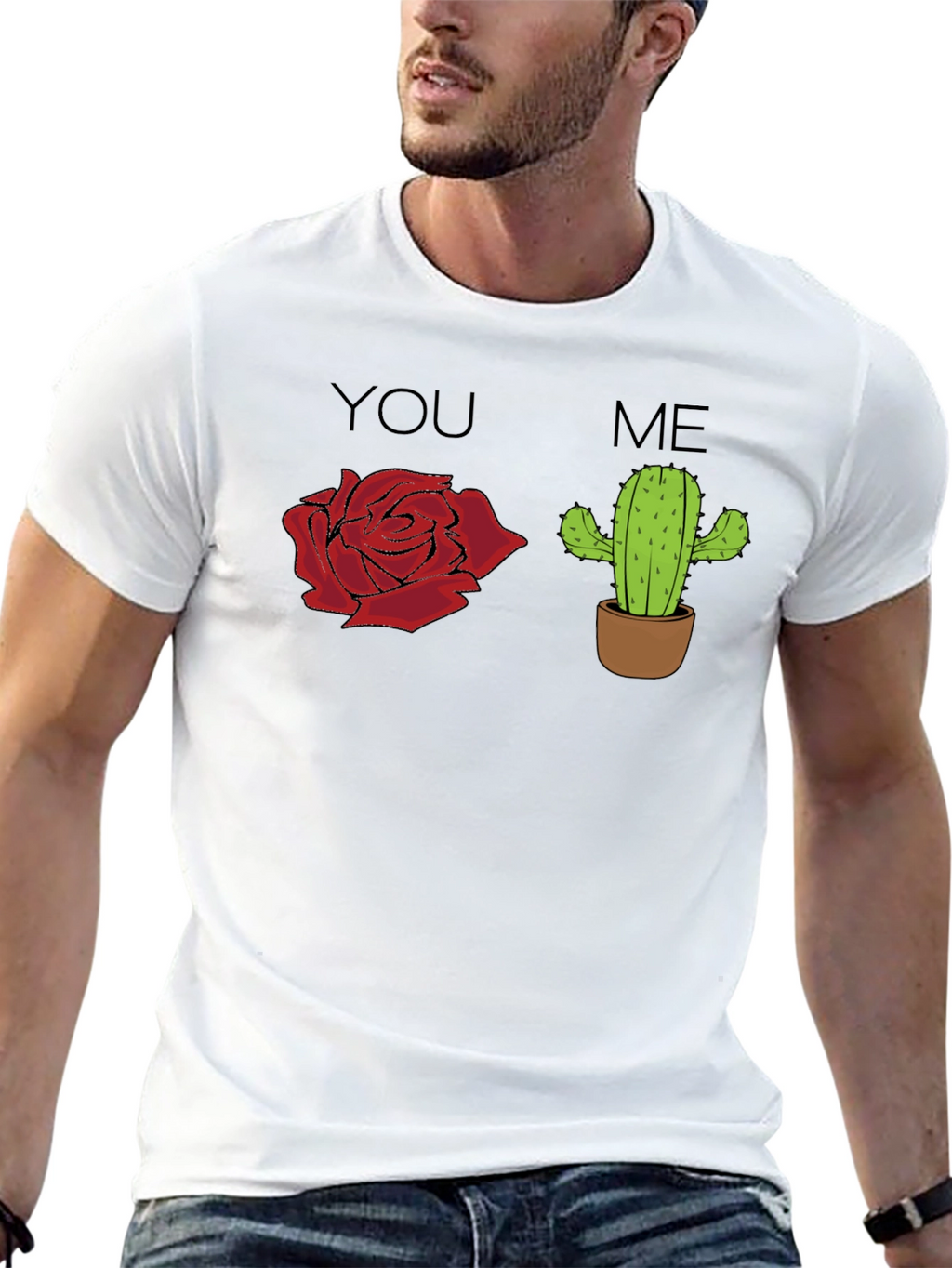 You Rose Me Cactus Graphic T-Shirt