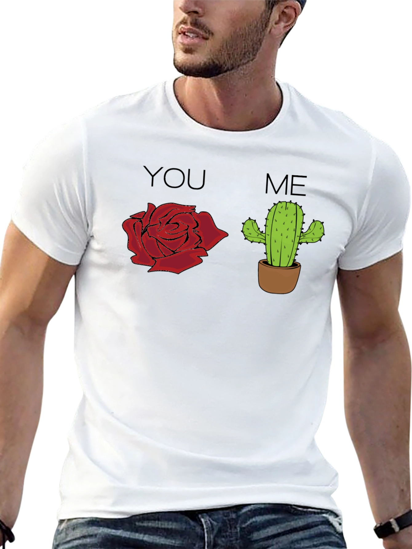 You Rose Me Cactus Graphic T-Shirt