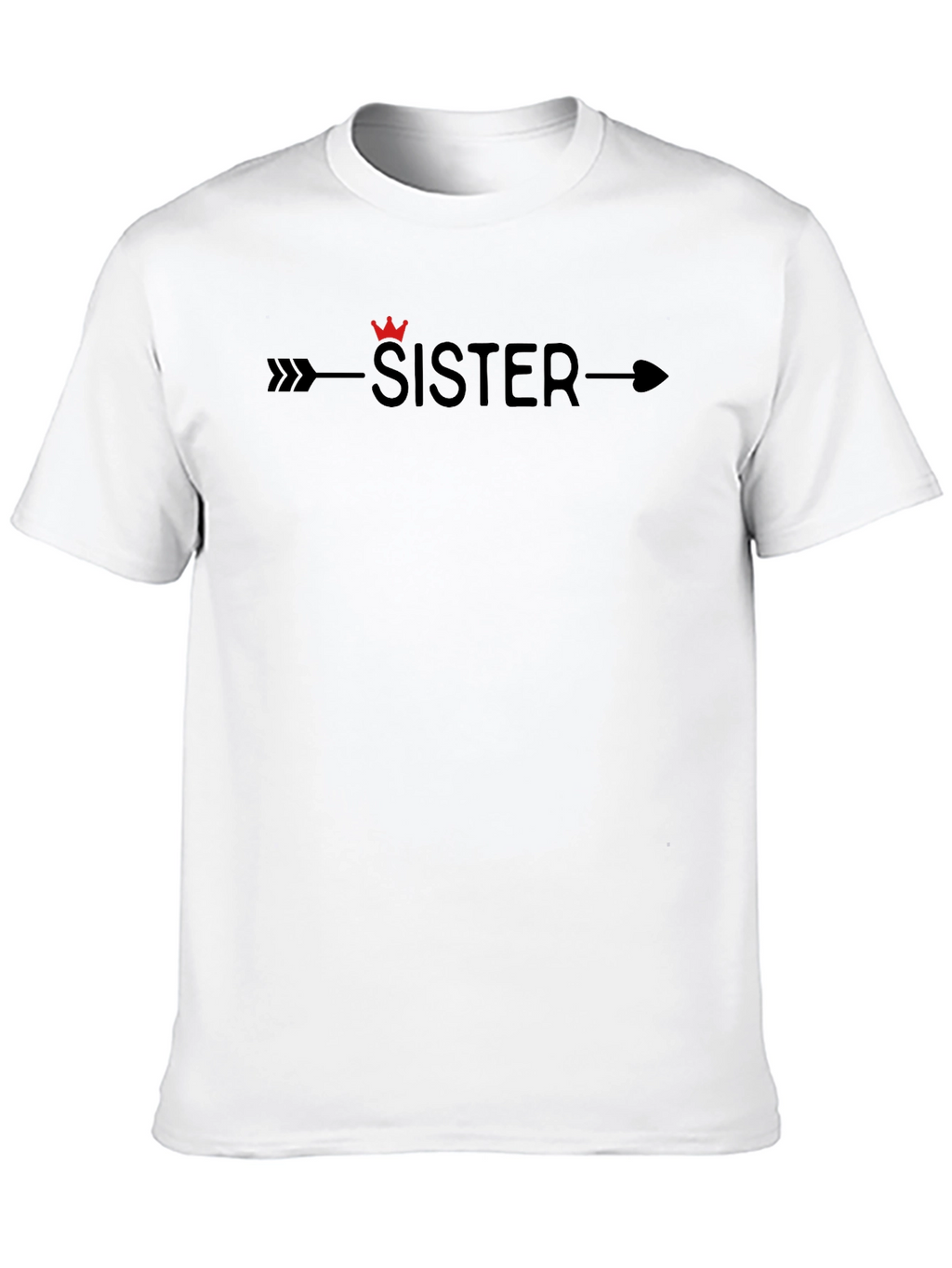 Sister Arrow Graphic T-Shirt - Casual Black Tee