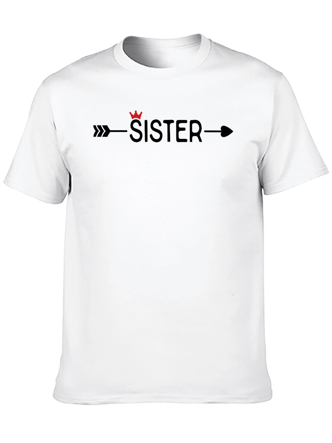 Sister Arrow Graphic T-Shirt - Casual Black Tee
