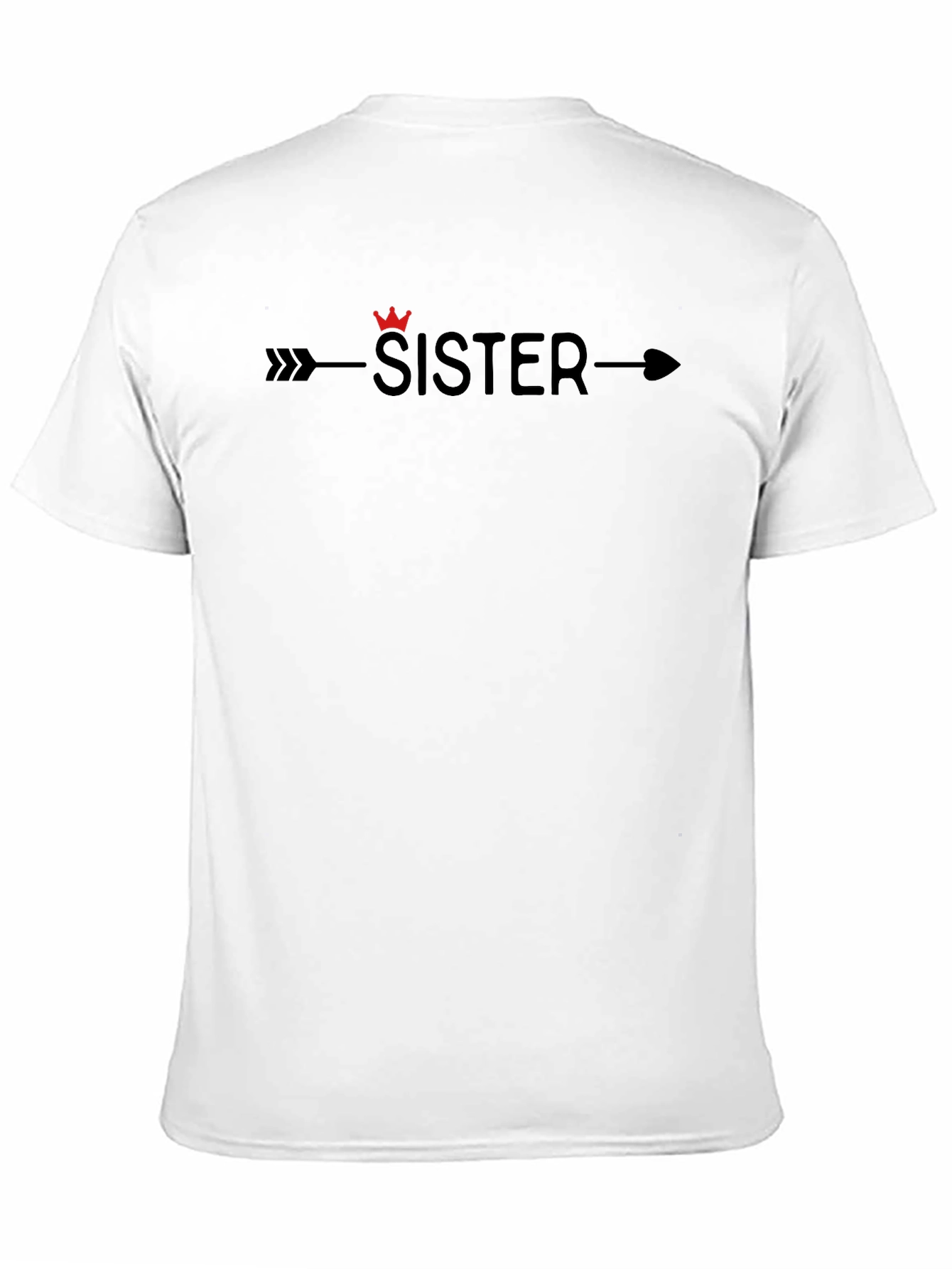 Sister Arrow Graphic T-Shirt - Casual Black Tee