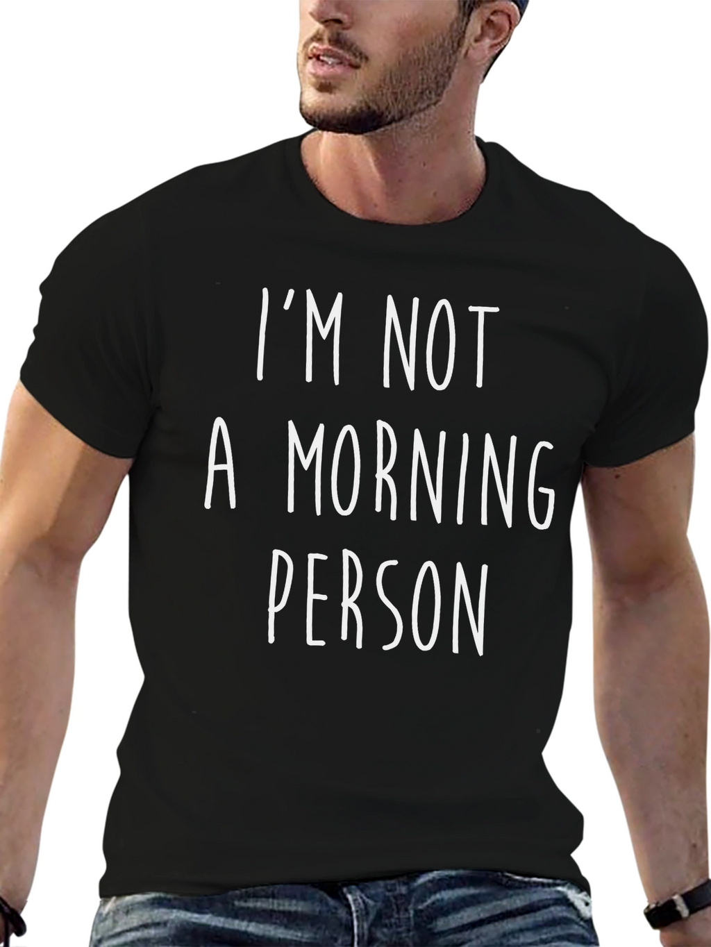 Funny Im Not A Morning Person Graphic Tee