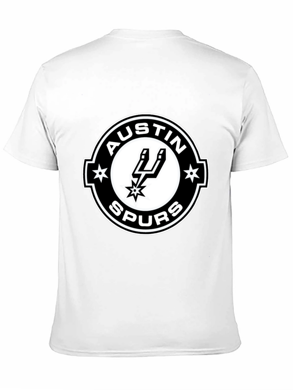 Austin Spurs T-Shirt - Black Cotton Blend