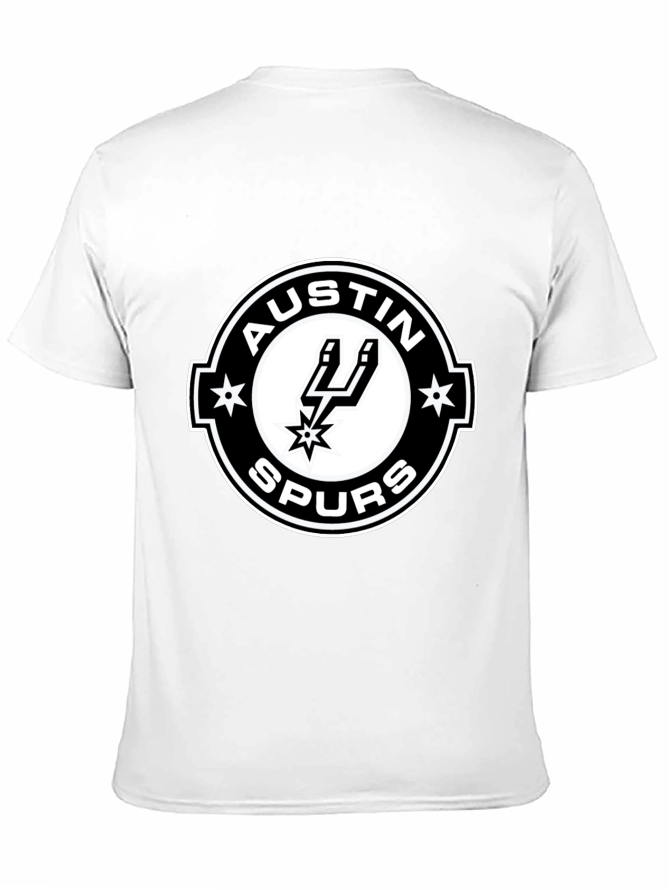 Austin Spurs T-Shirt - Black Cotton Blend