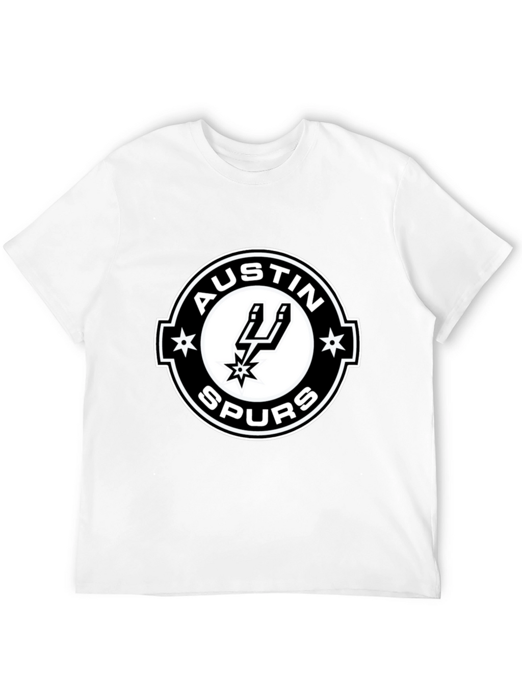 Austin Spurs T-Shirt - Black Cotton Blend