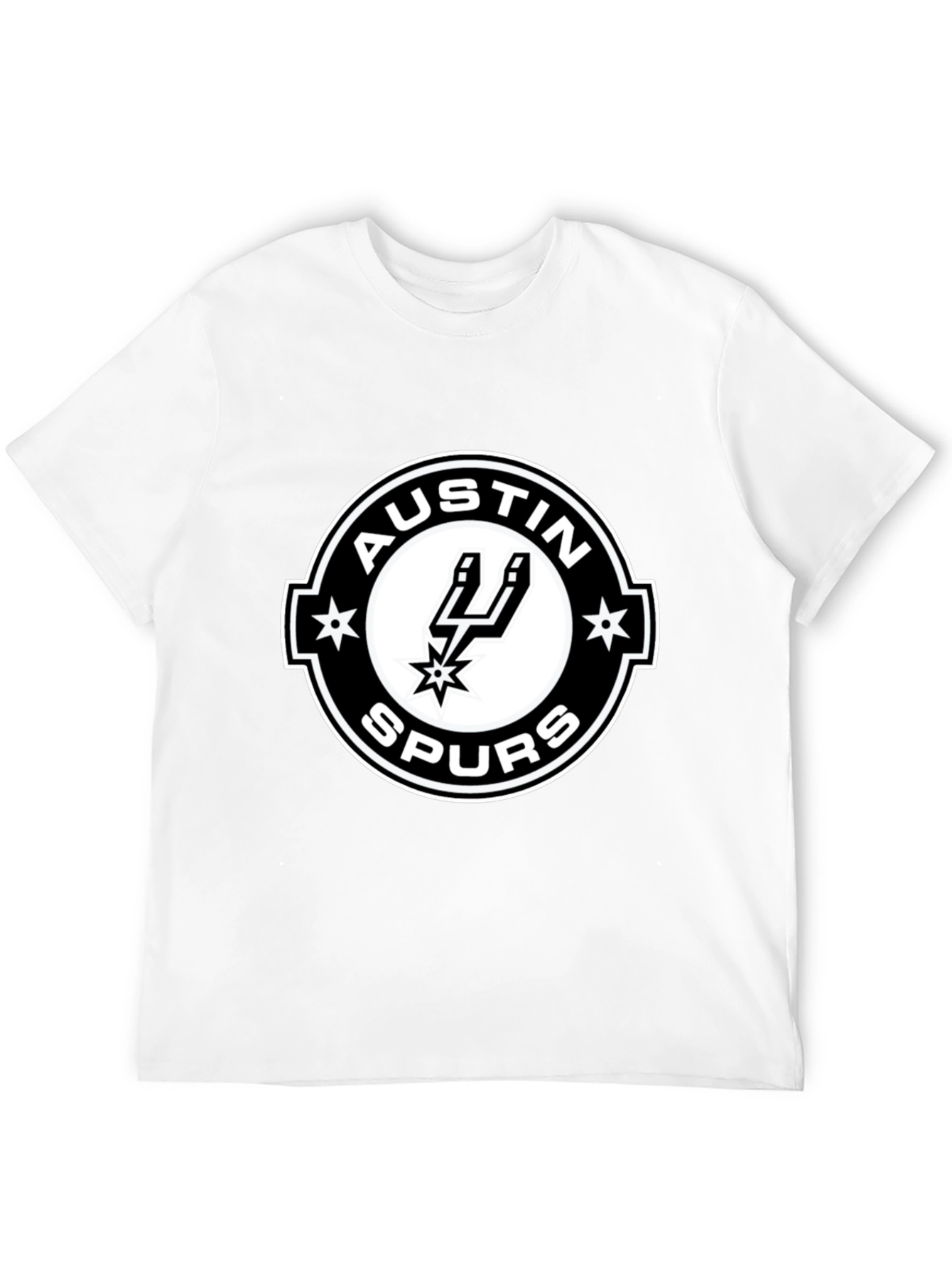 Austin Spurs T-Shirt - Black Cotton Blend