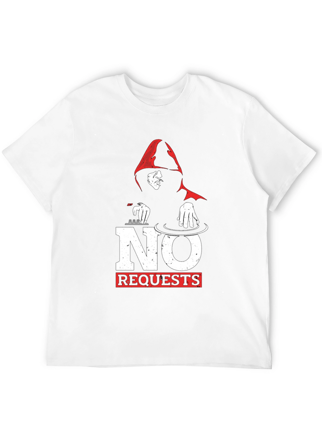 No Requests DJ Graphic T-Shirt - Black
