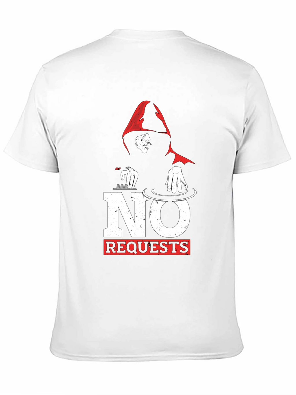 No Requests DJ Graphic T-Shirt - Black
