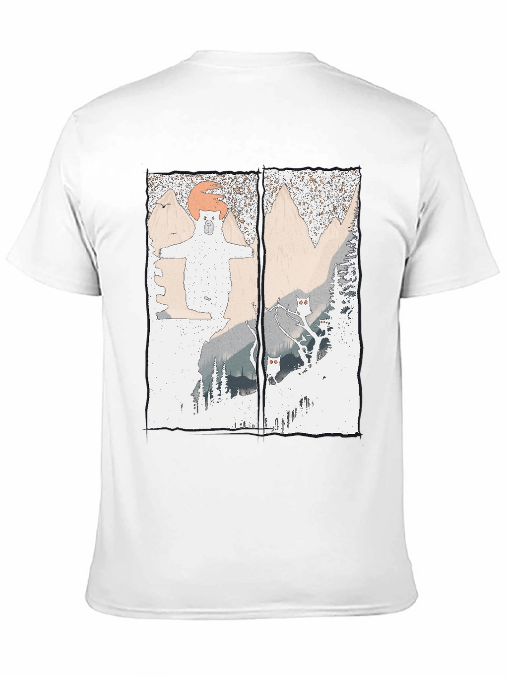Bear Mountain Graphic Tee - Soft Cotton Blend T-Shirt