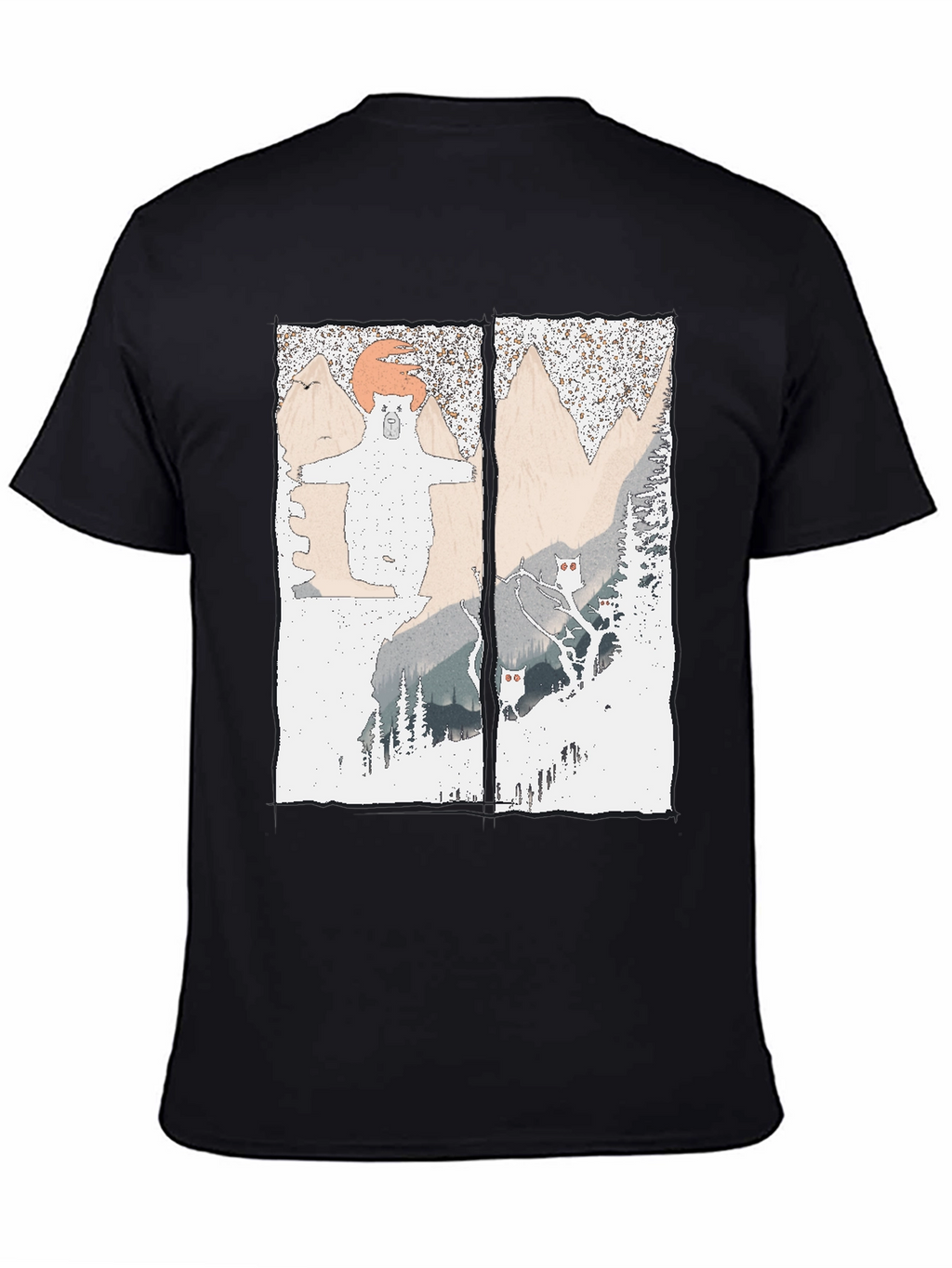 Bear Mountain Graphic Tee - Soft Cotton Blend T-Shirt