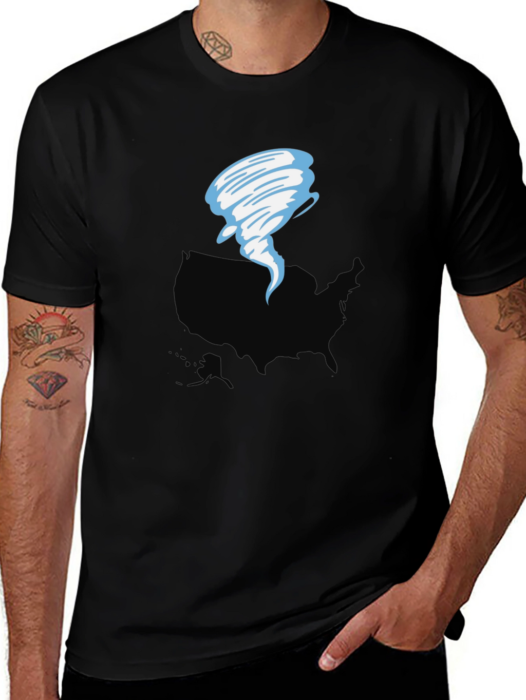Tornado USA Graphic T-Shirt - Weather Tee