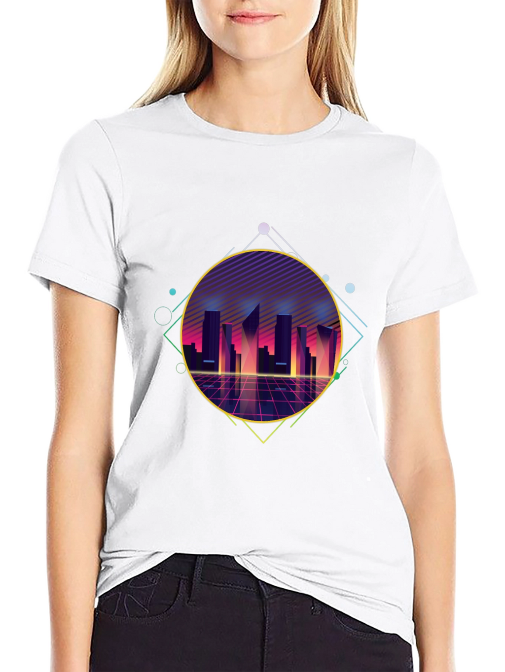 Retro 80s Cityscape T-Shirt