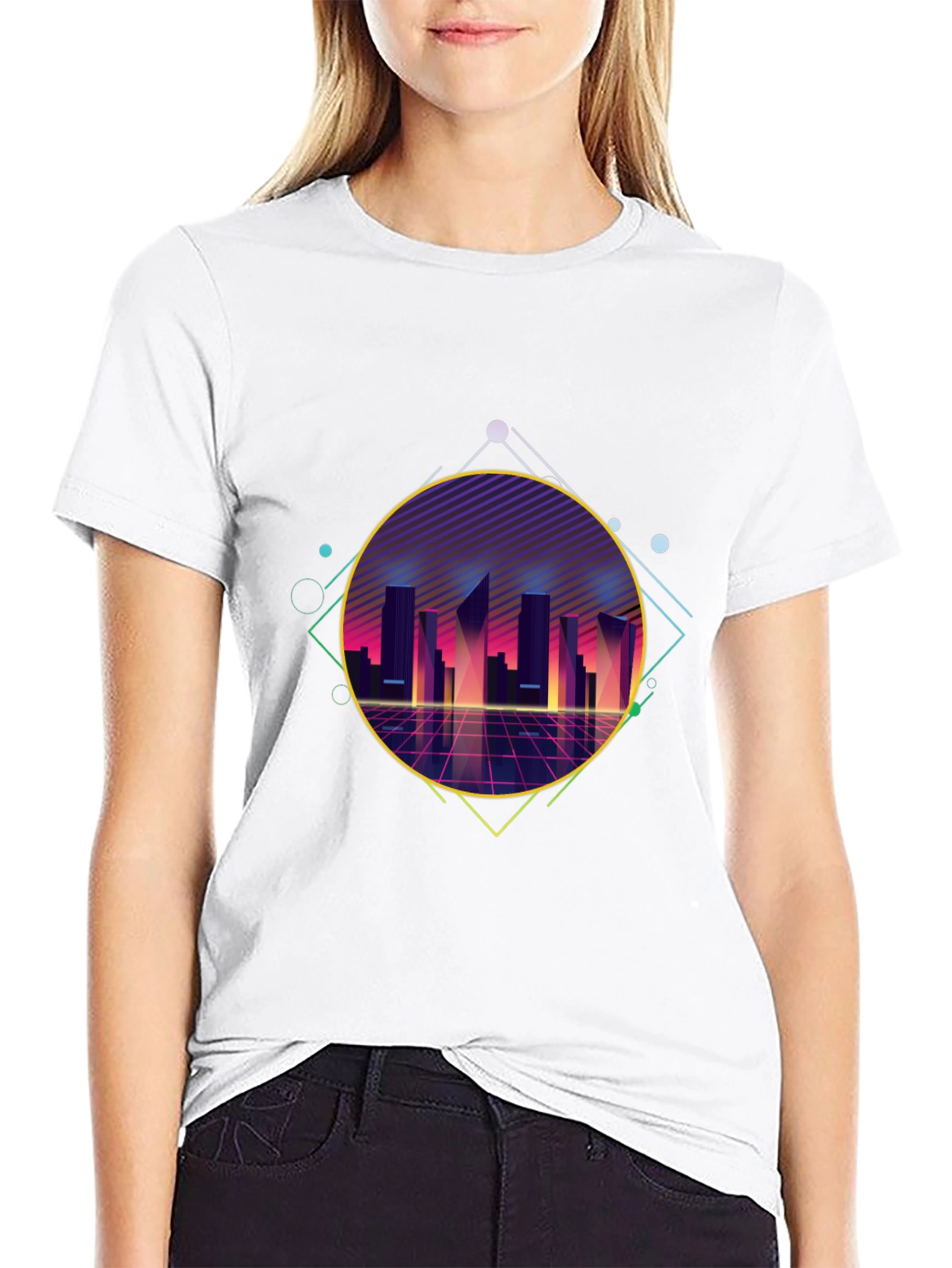 Retro 80s Cityscape T-Shirt