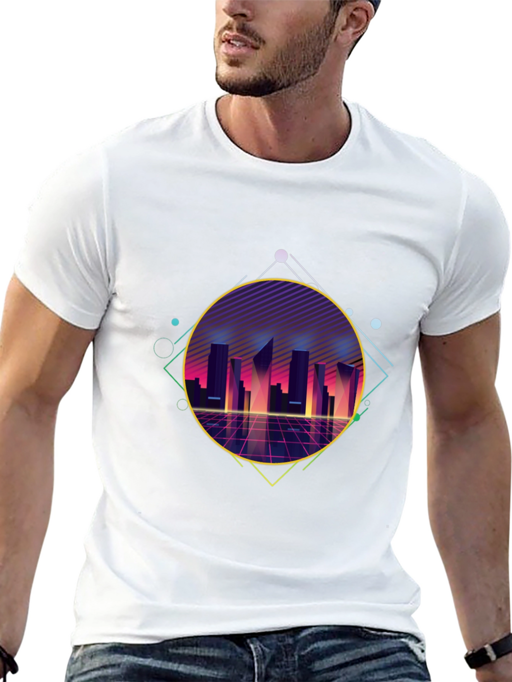 Retro 80s Cityscape T-Shirt