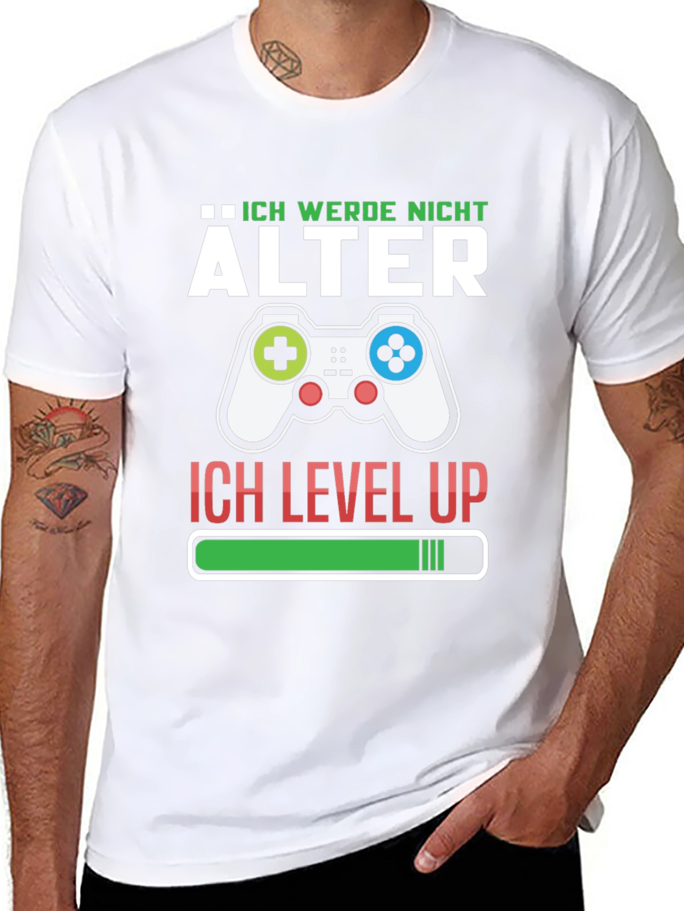 Ich Werde Nicht Alter T-Shirt Gamer Level Up