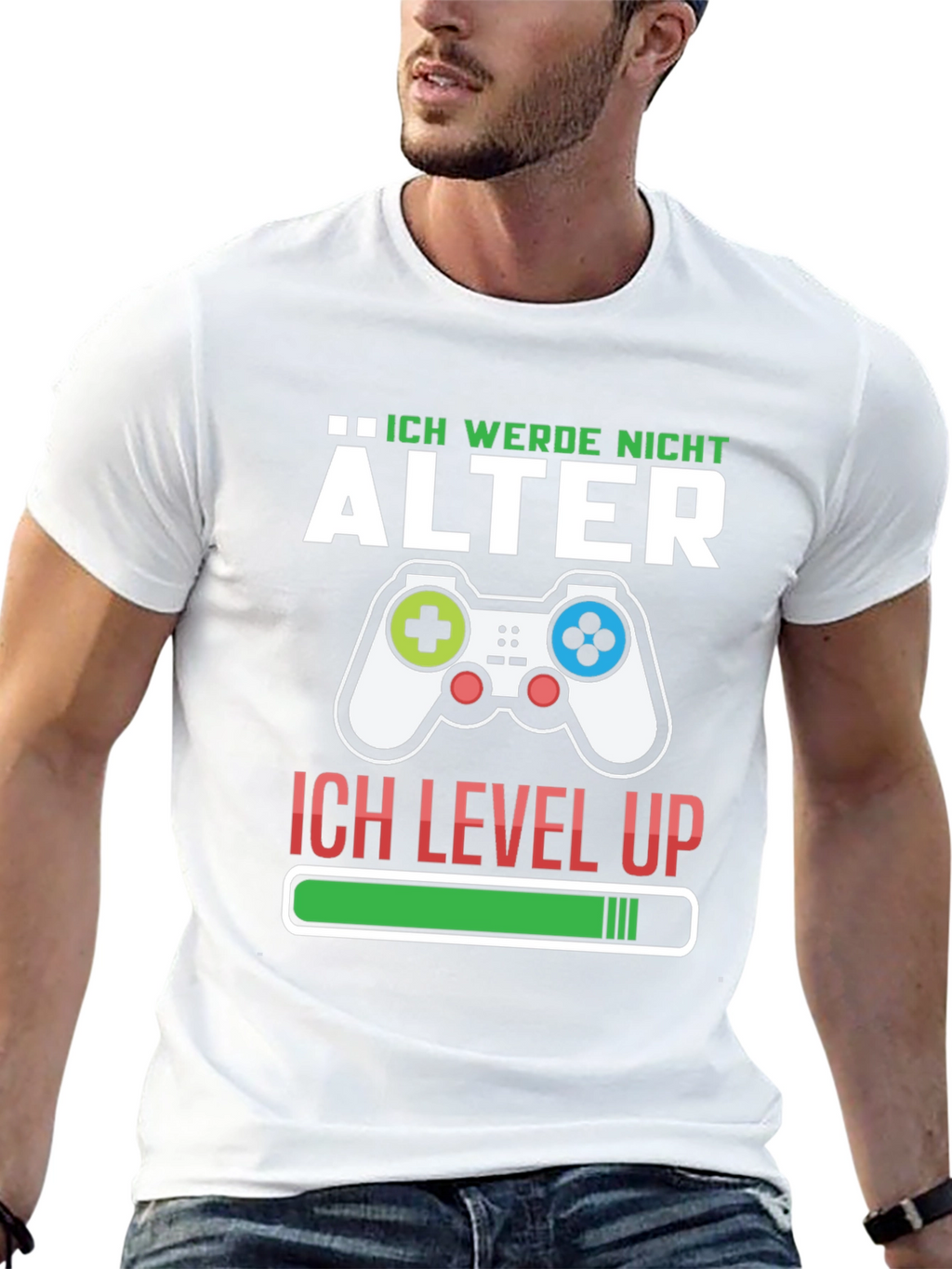Ich Werde Nicht Alter T-Shirt Gamer Level Up