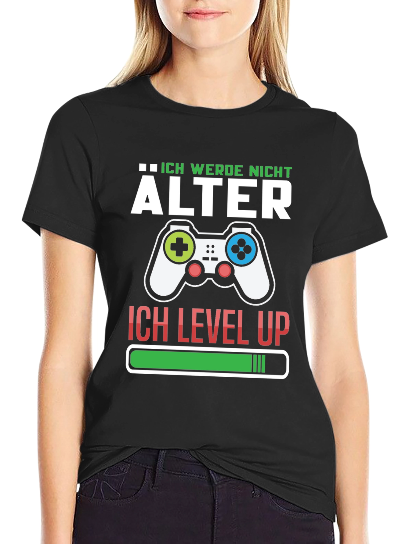 Ich Werde Nicht Alter T-Shirt Gamer Level Up