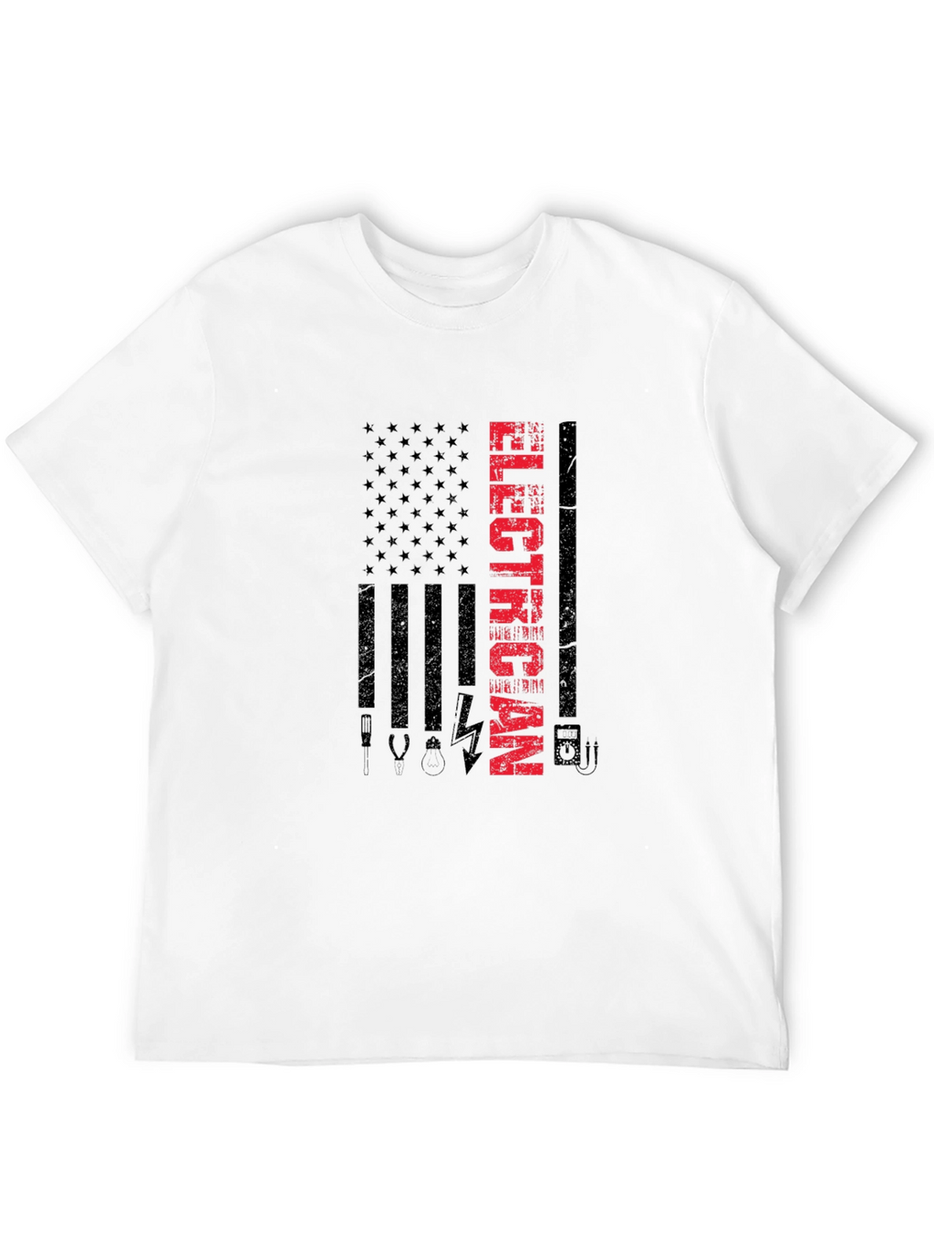 Electrician American Flag T-Shirt