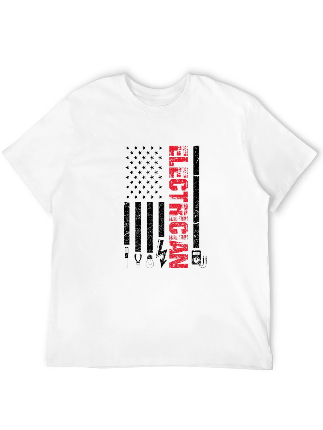 Electrician American Flag T-Shirt