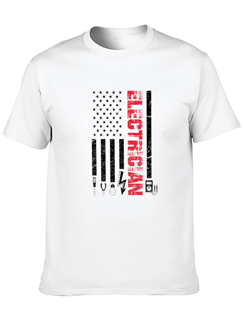 Electrician American Flag T-Shirt