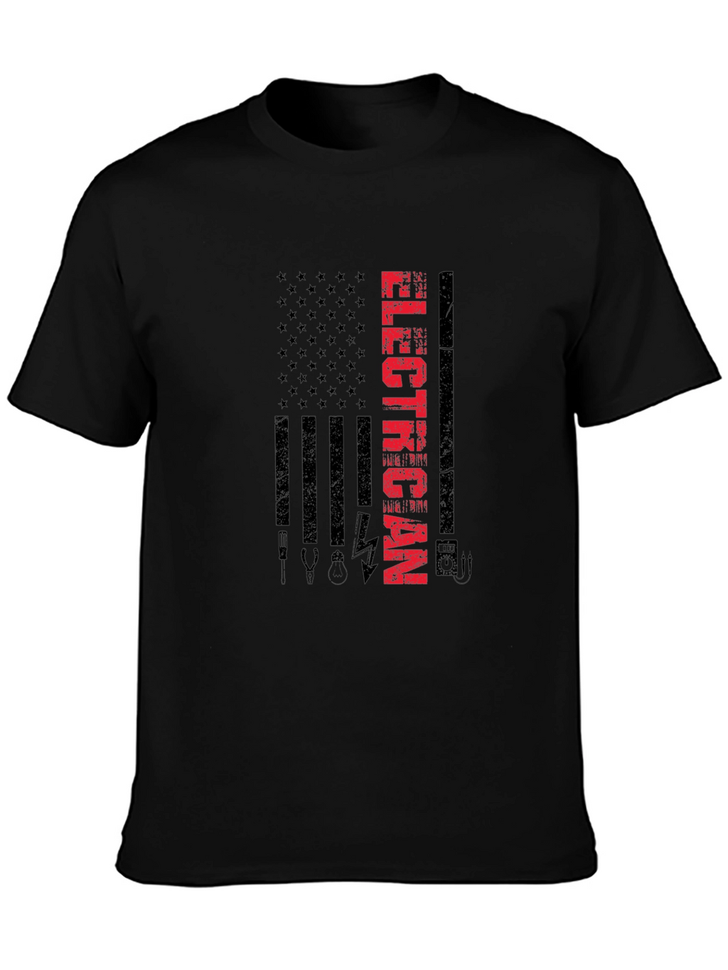 Electrician American Flag T-Shirt