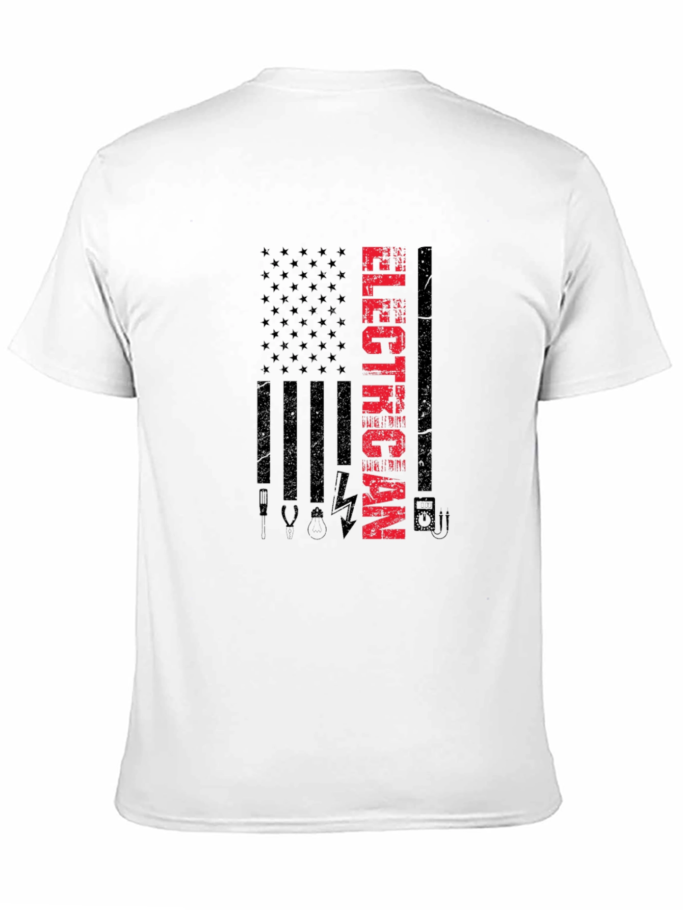 Electrician American Flag T-Shirt