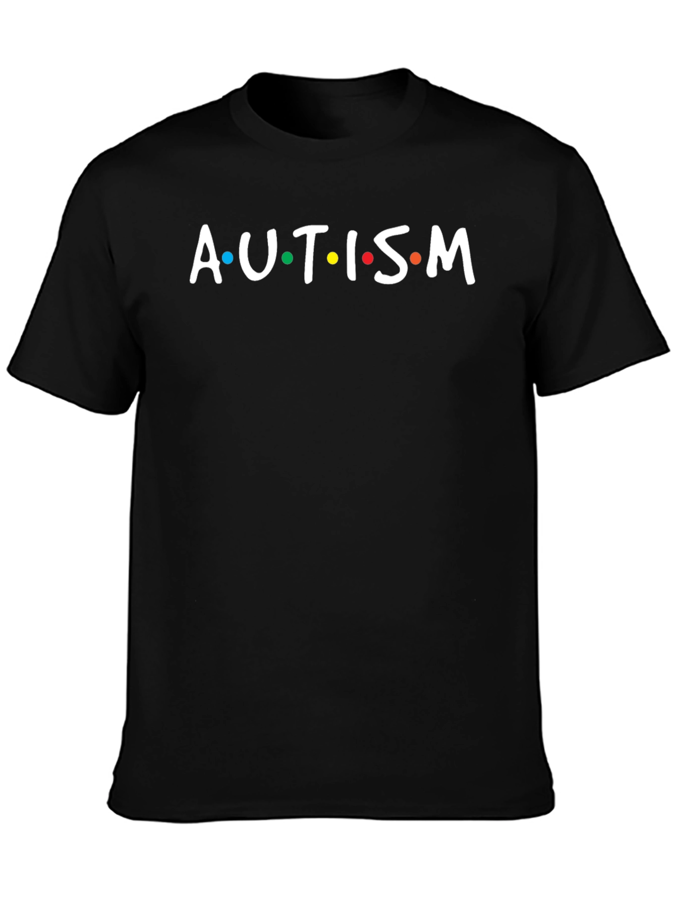 Autism Awareness T-Shirt - Black Crew Neck Tee