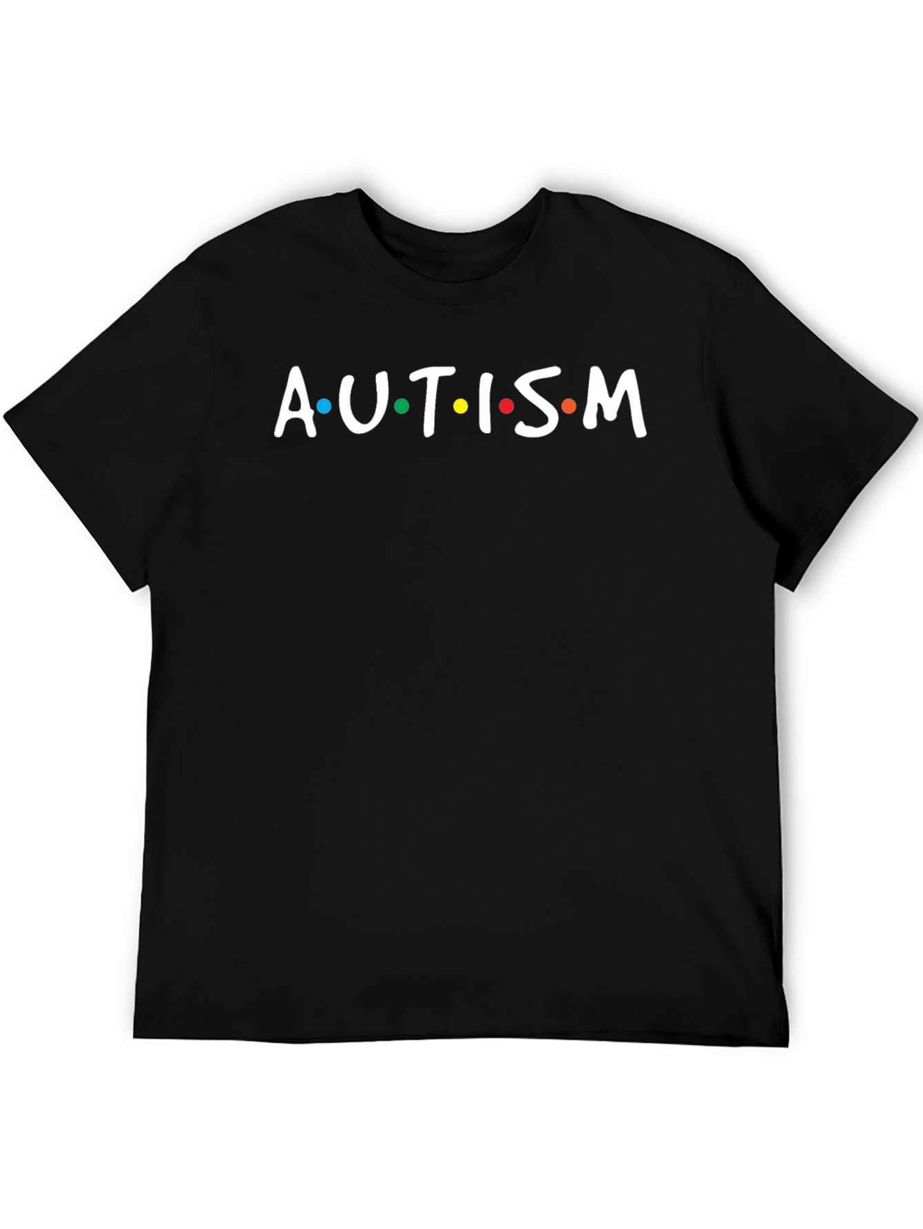 Autism Awareness T-Shirt - Black Crew Neck Tee