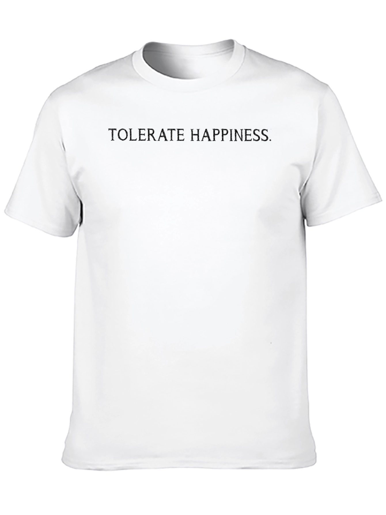 Tolerate Happiness Black Graphic Tee