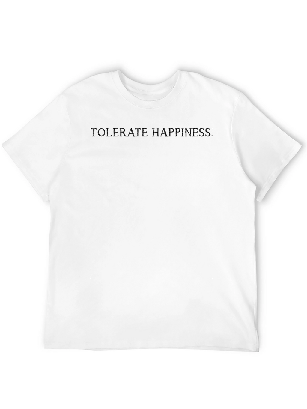 Tolerate Happiness Black Graphic Tee
