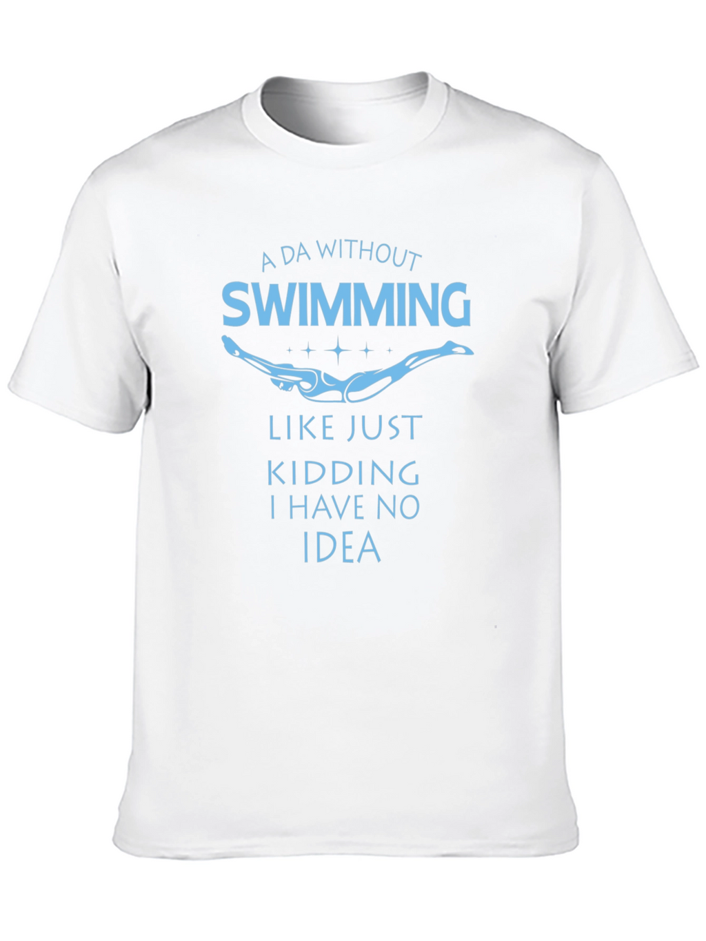 Swimming Funny Graphic Tee Shirt