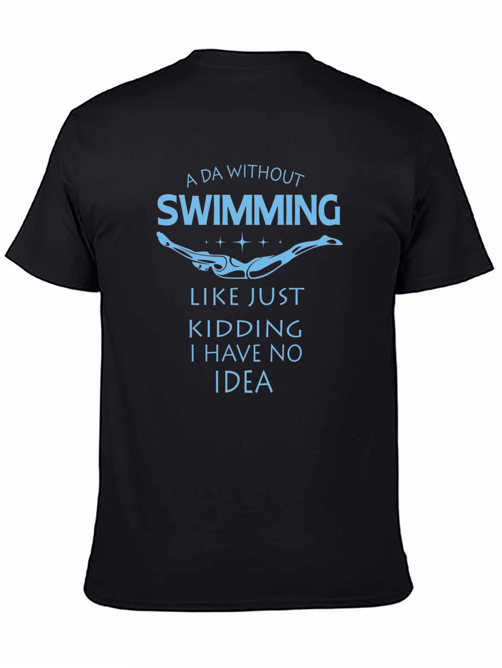 Swimming Funny Graphic Tee Shirt