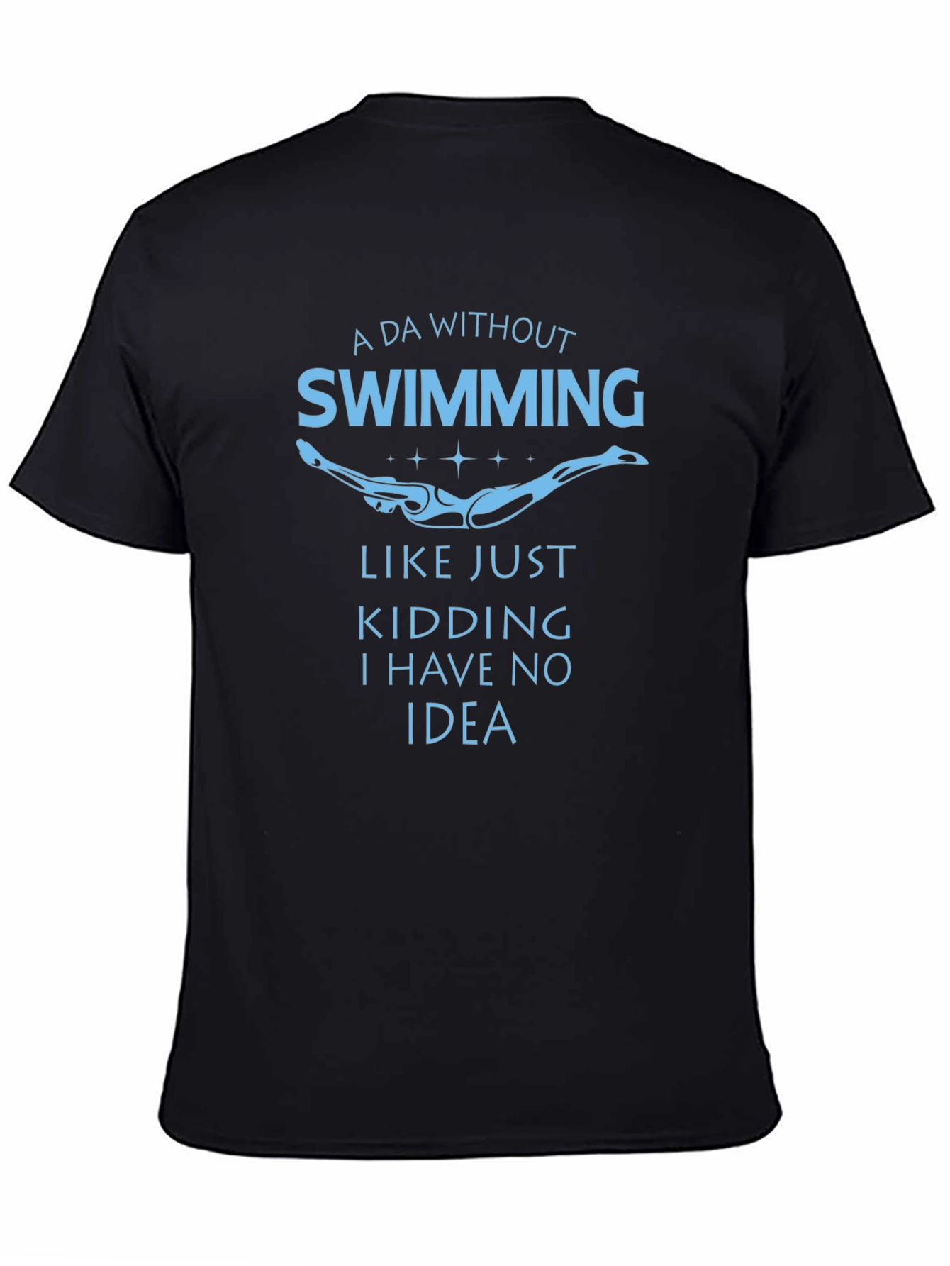 Swimming Funny Graphic Tee Shirt
