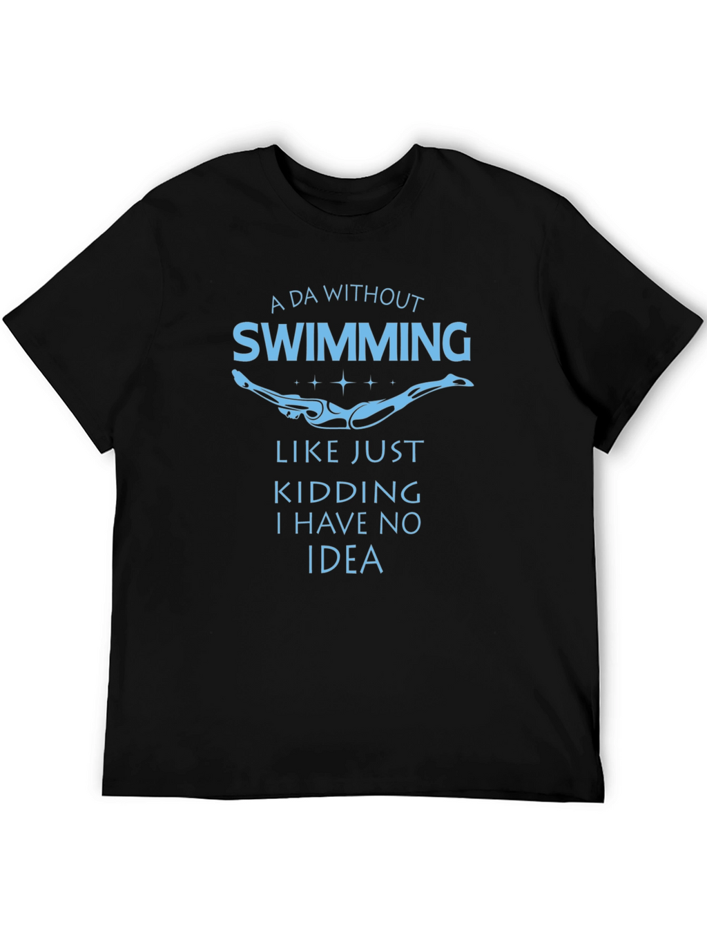 Swimming Funny Graphic Tee Shirt
