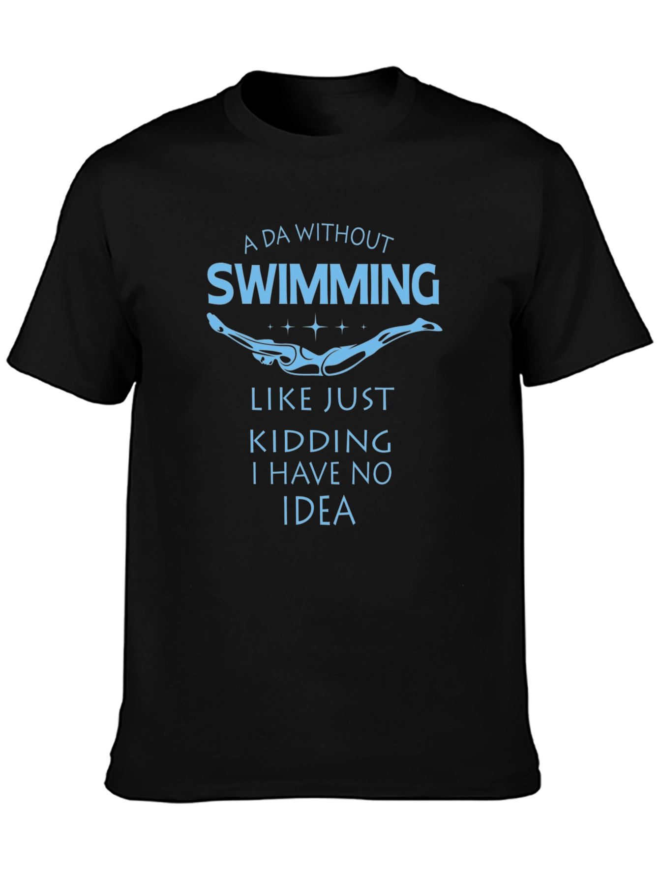 Swimming Funny Graphic Tee Shirt