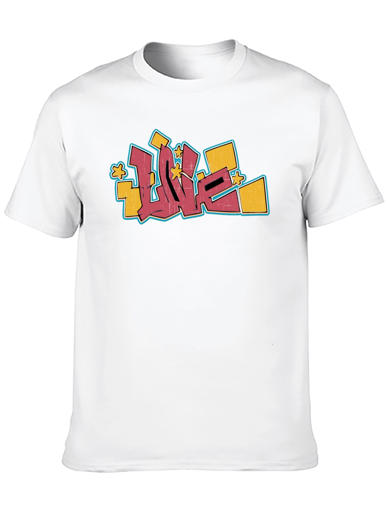 Graffiti LOVE Graphic T-Shirt - Urban Style