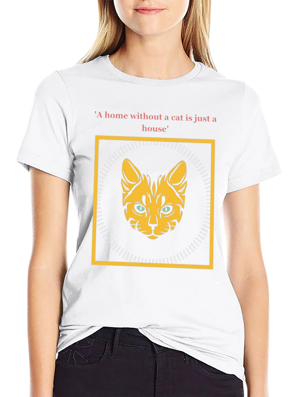 Cat Lover T-Shirt: Home Without a Cat
