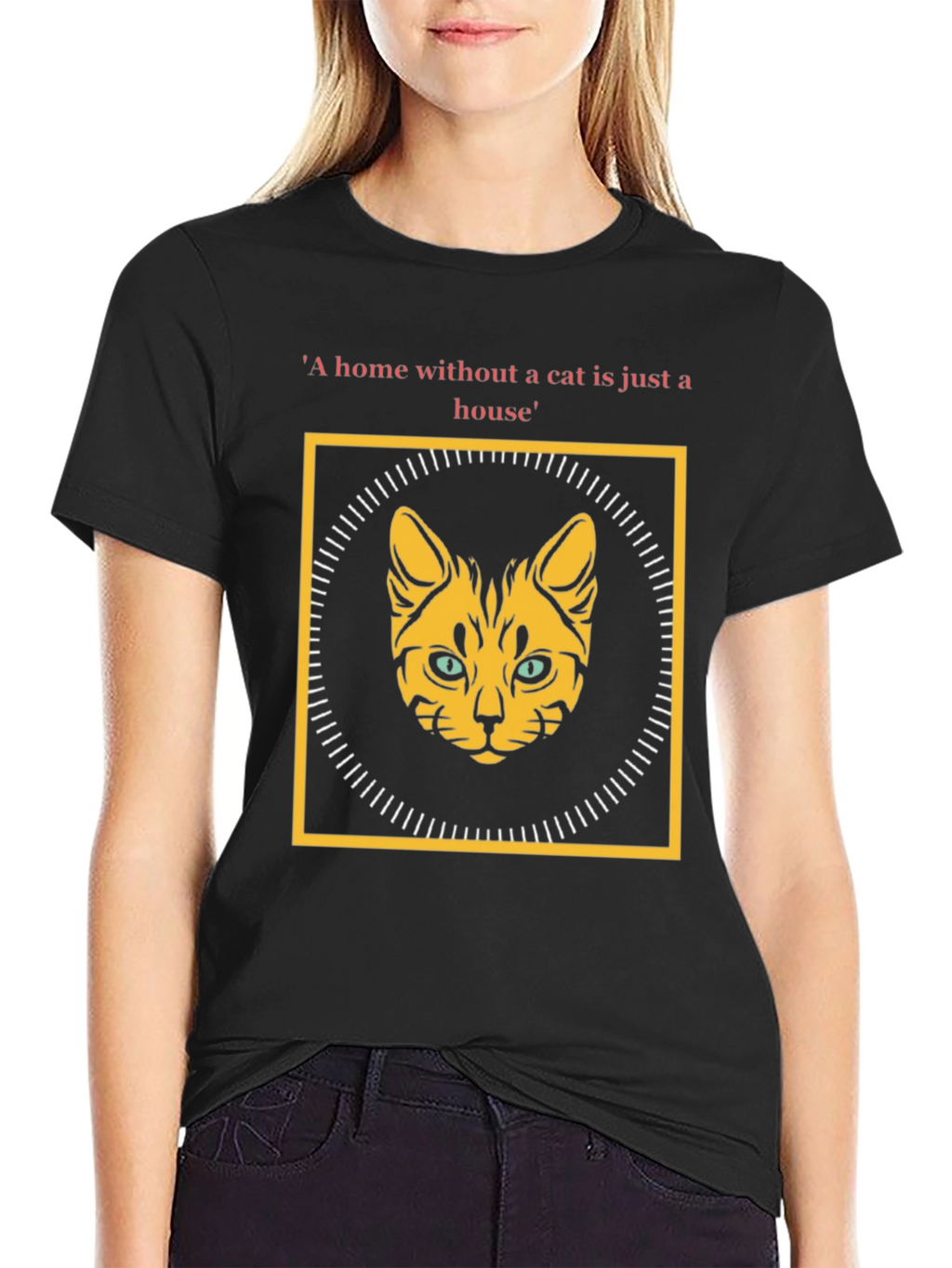 Cat Lover T-Shirt: Home Without a Cat