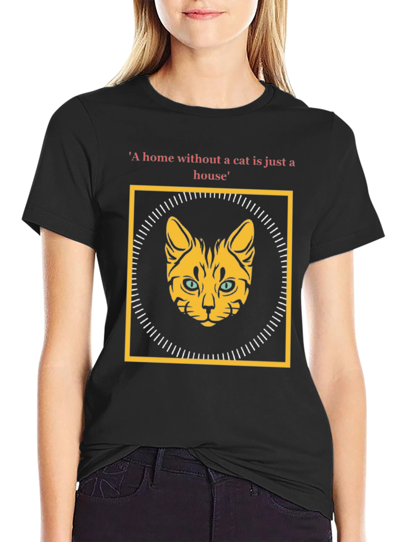 Cat Lover T-Shirt: Home Without a Cat