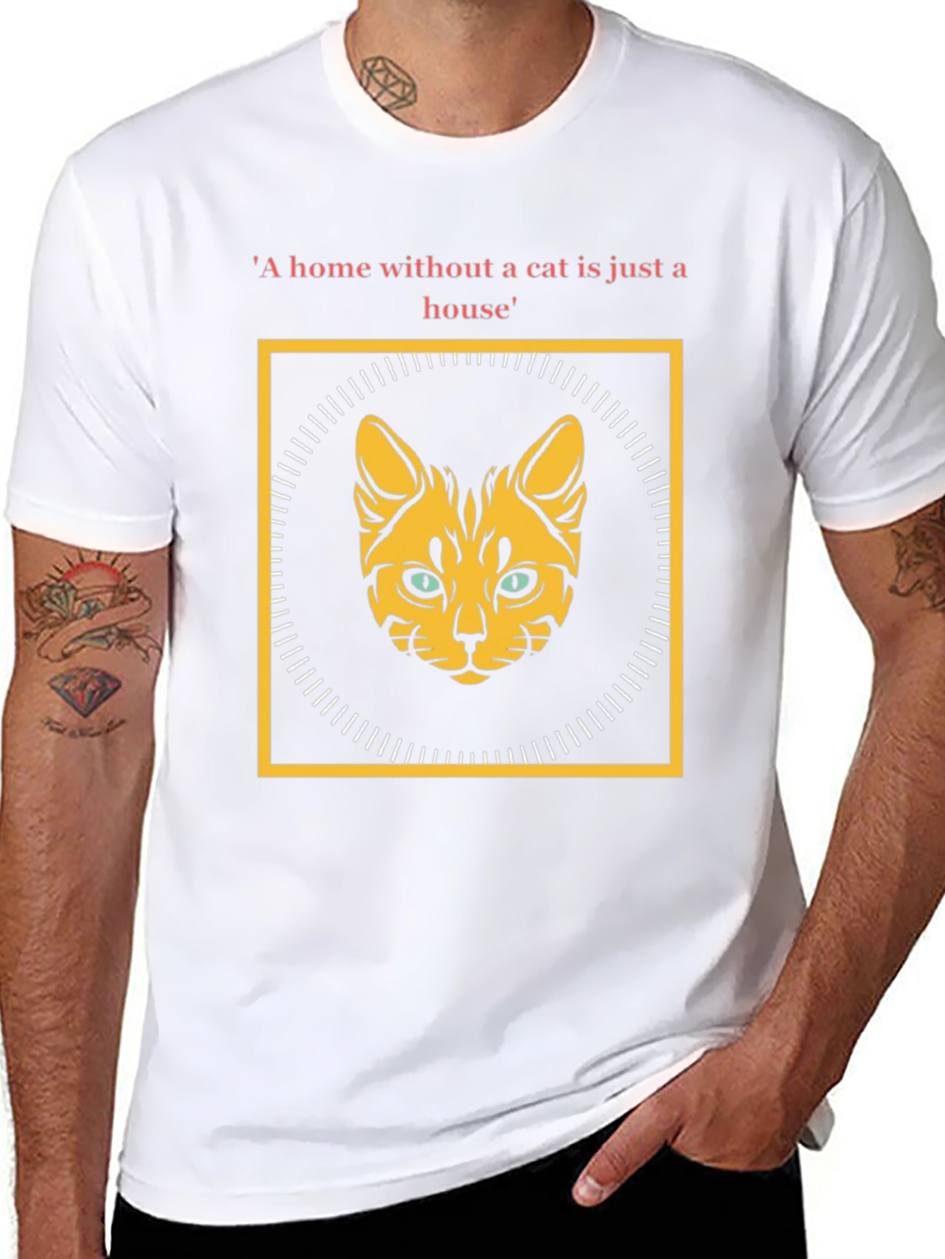 Cat Lover T-Shirt: Home Without a Cat