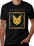 Cat Lover T-Shirt: Home Without a Cat