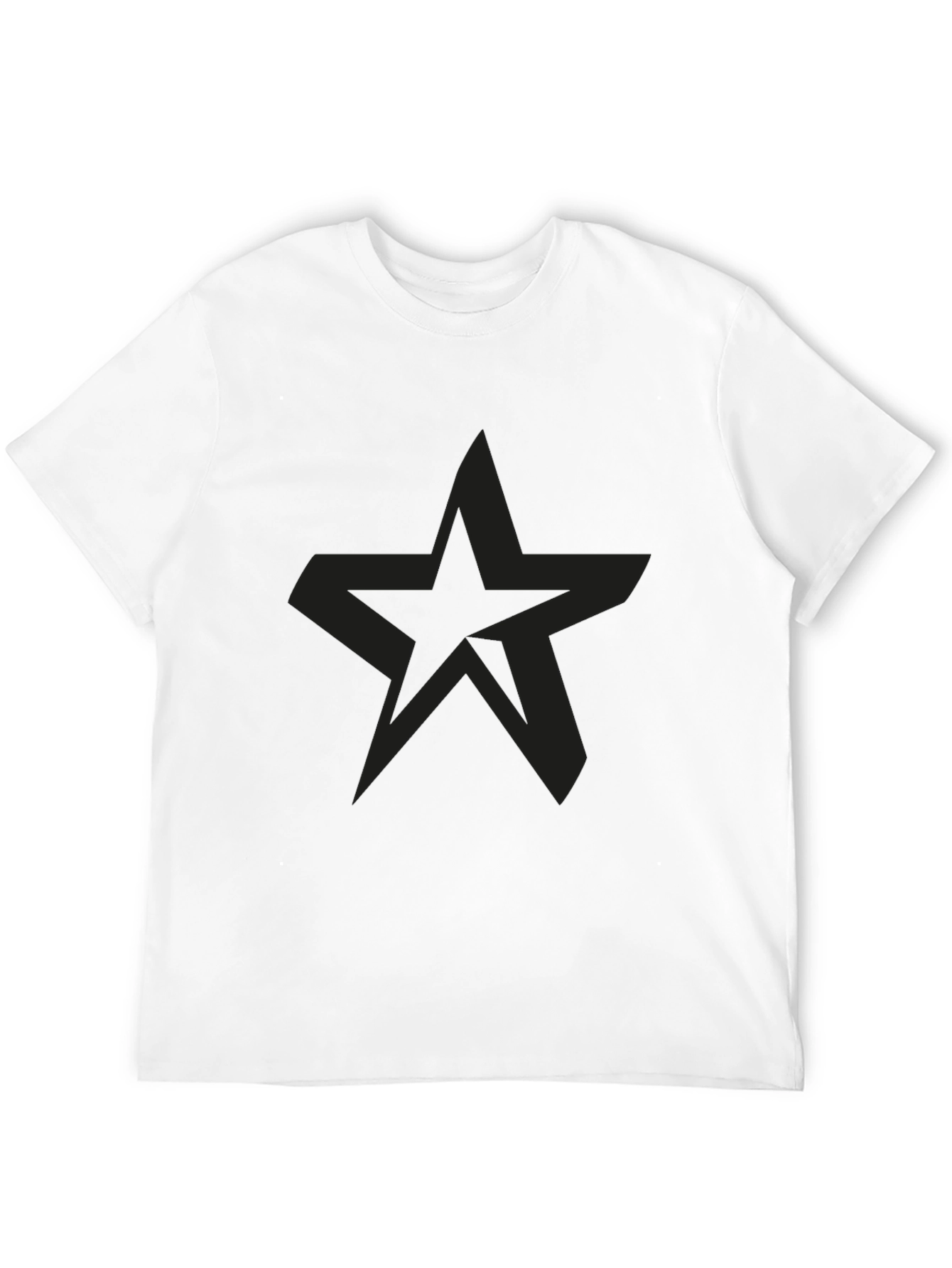 Black Star Graphic Mens T-Shirt