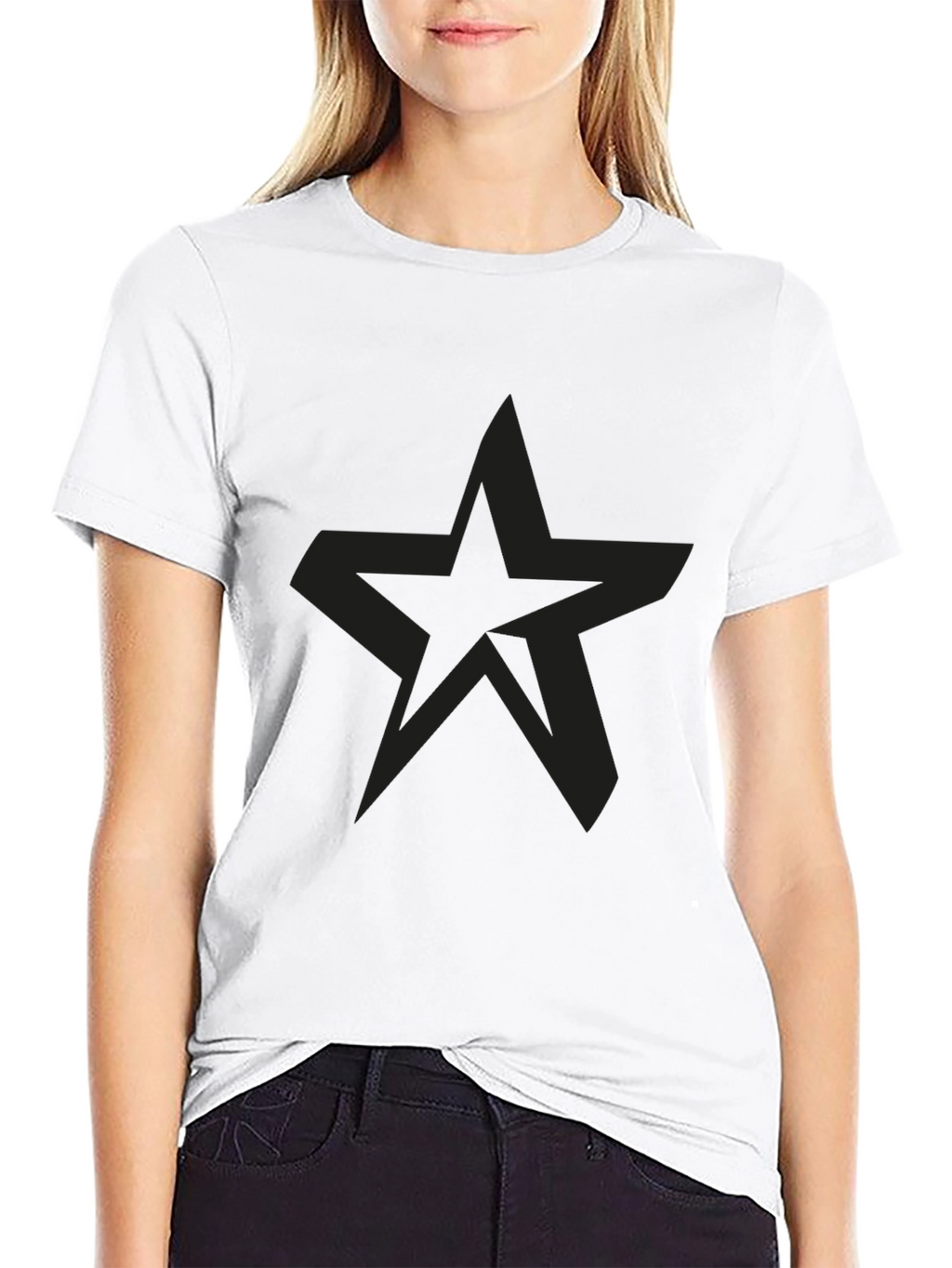 Black Star Graphic Mens T-Shirt