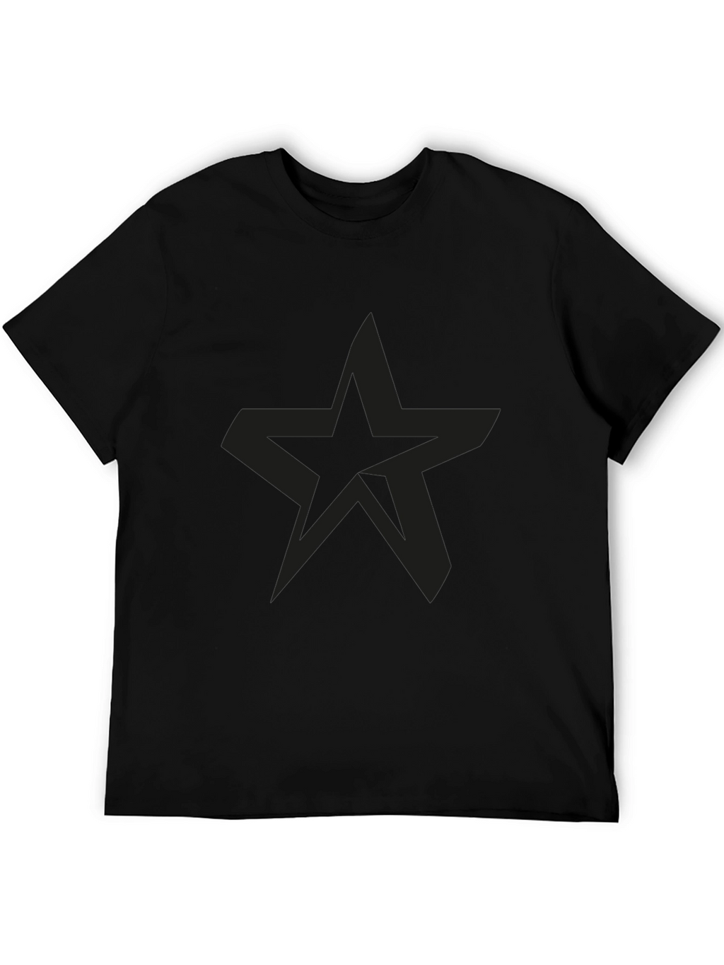Black Star Graphic Mens T-Shirt