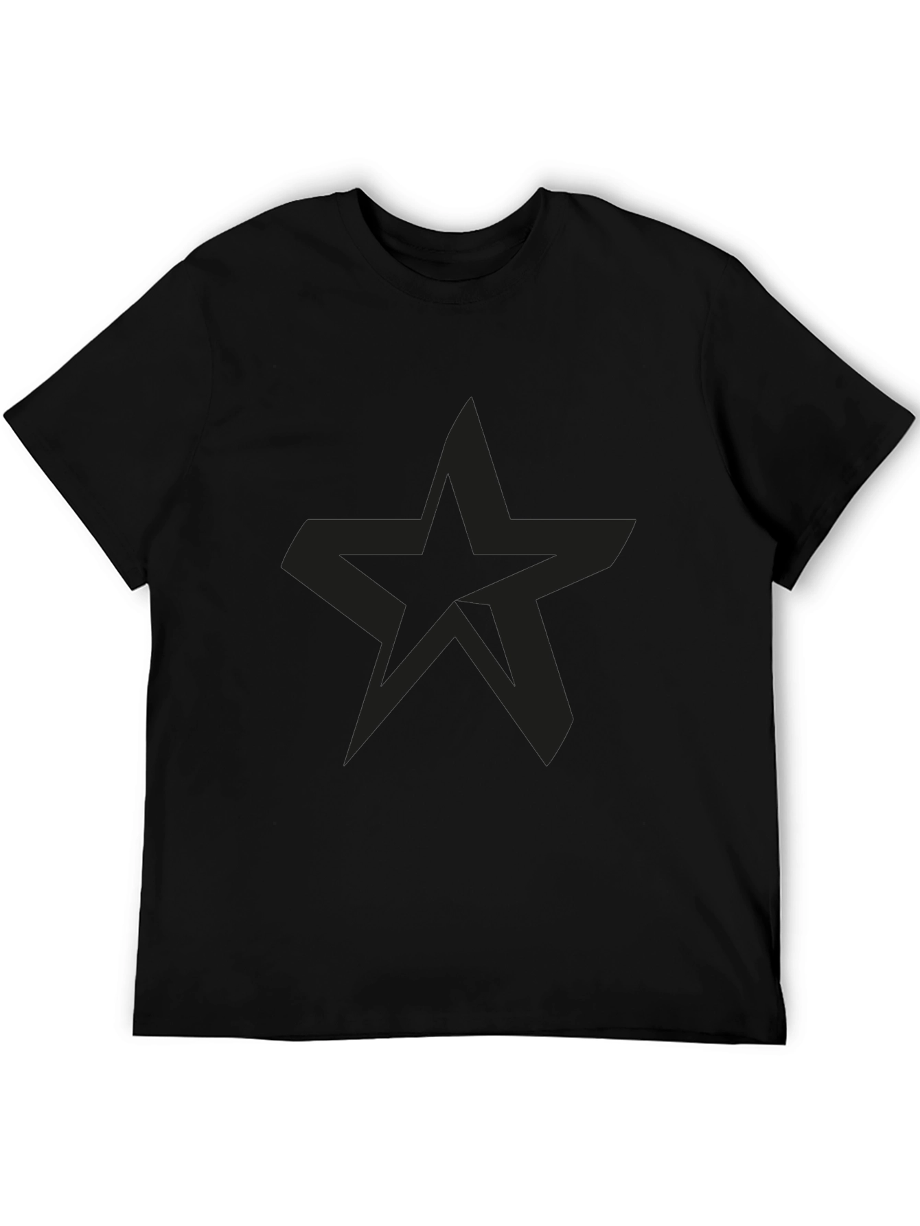 Black Star Graphic Mens T-Shirt