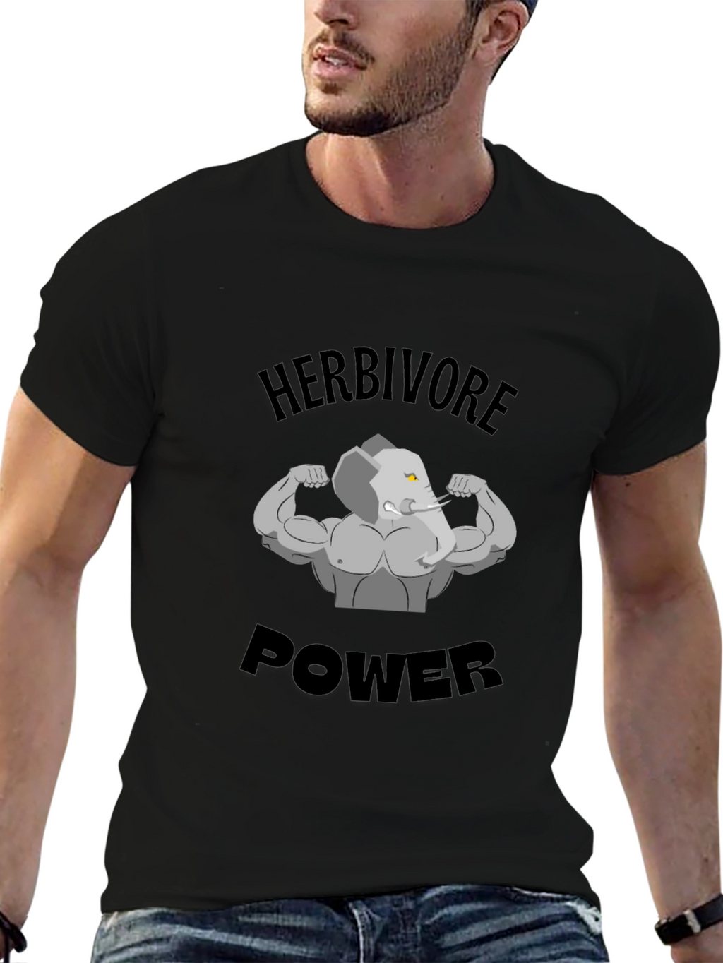 Herbivore Power T-Shirt - Elephant Gym