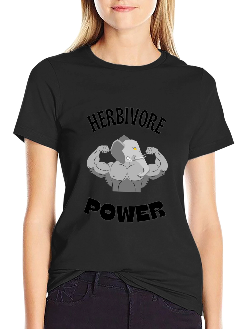 Herbivore Power T-Shirt - Elephant Gym